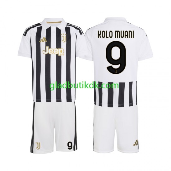 Hjemmebane Trøje Juventus Randal Kolo Muani 9 2026-2027 K/Æ Børn(+Shorts)