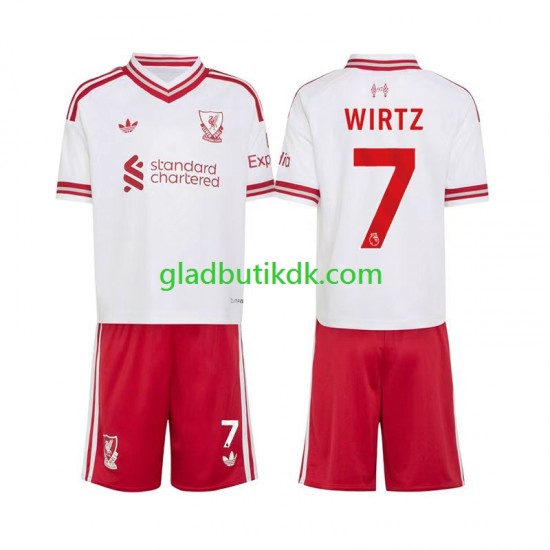 Udebane Trøje Liverpool Florian Wirtz 7 2026-2027 K/Æ Børn(+Shorts)