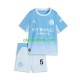 Hjemmebane Trøje Manchester City Elliot Anderson 5 2026-2027 K/Æ Børn(+Shorts)