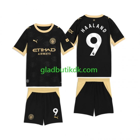 Udebane Trøje Manchester City Erling Haaland 9 2026-2027 K/Æ Børn(+Shorts)