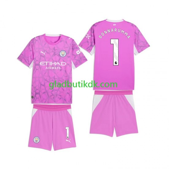 Udebane Trøje Manchester City Målmand Gianluigi Donnarumma 1 2026-2027 K/Æ Børn(+Shorts)