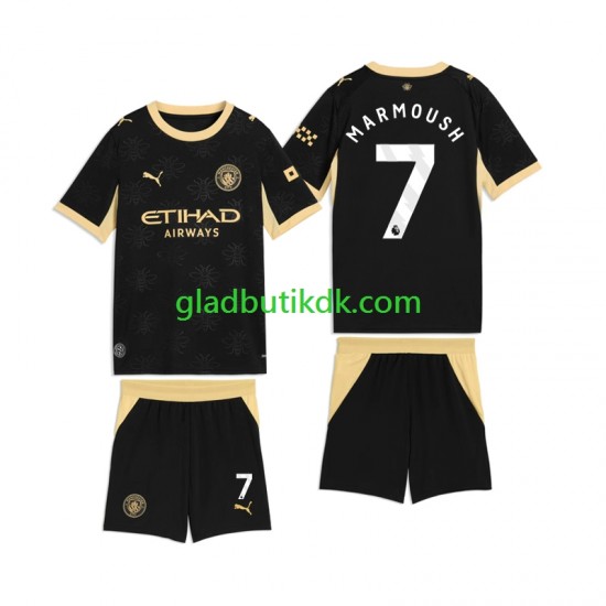 Udebane Trøje Manchester City Omar Marmoush 7 2026-2027 K/Æ Børn(+Shorts)