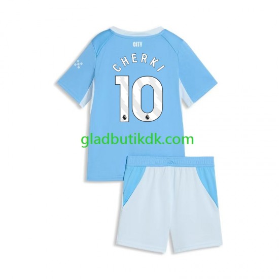 Hjemmebane Trøje Manchester City Rayan Cherki 10 2026-2027 K/Æ Børn(+Shorts)