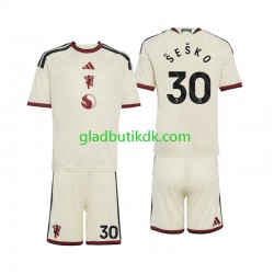 3. Valg Trøje Manchester United Benjamin Sesko 30 2026-2027 K/Æ Børn(+Shorts)
