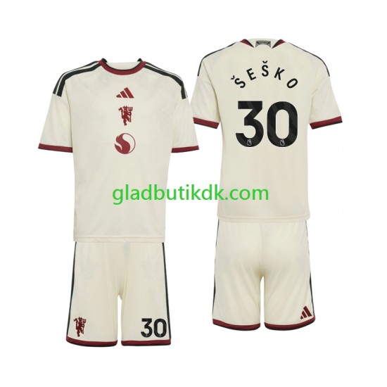 3. Valg Trøje Manchester United Benjamin Sesko 30 2026-2027 K/Æ Børn(+Shorts)