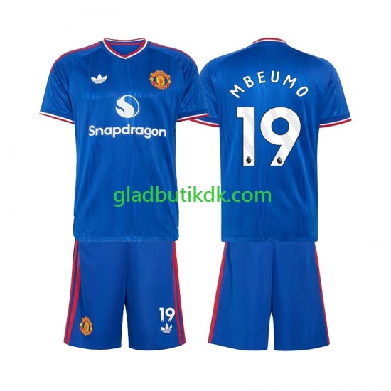 Udebane Trøje Manchester United Bryan Mbeumo 19 2026-2027 K/Æ Børn(+Shorts)