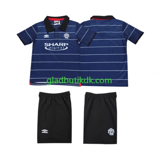 Udebane Trøje Manchester United Retro 1999 2000 K/Æ Børn(+Shorts)