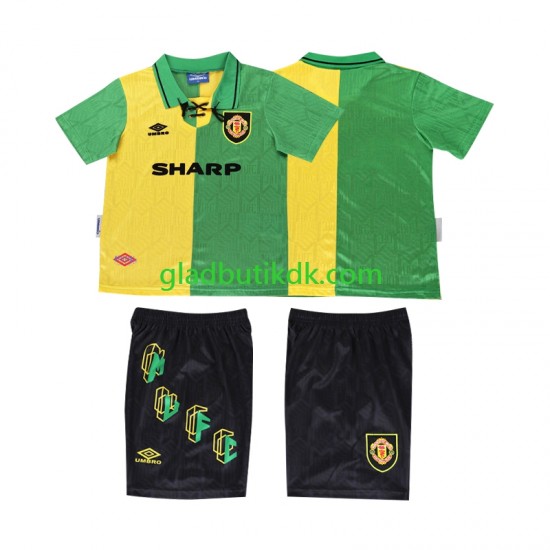 3. Valg Trøje Manchester United Retro 1992 1994 K/Æ Børn(+Shorts)