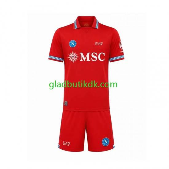 3. Valg Trøje Napoli 2026-2027 K/Æ Børn(+Shorts)