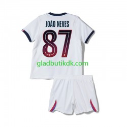 Udebane Trøje Paris Saint-Germain Joao Neves 87 2026-2027 K/Æ Børn(+Shorts)