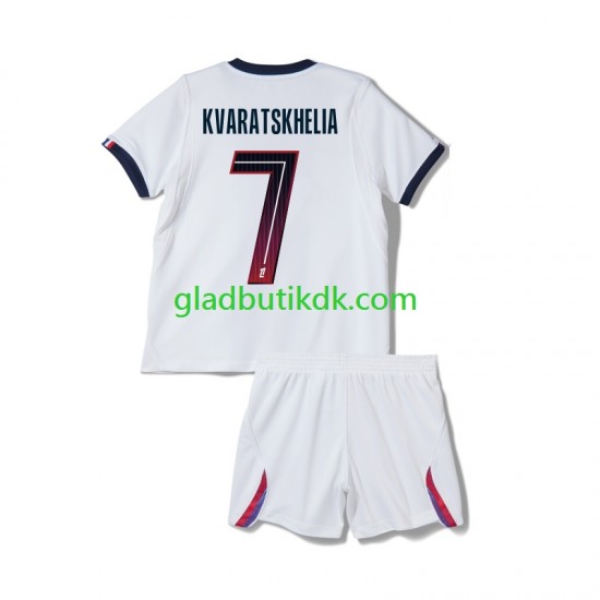 Udebane Trøje Paris Saint-Germain Khvicha Kvaratskhelia 7 2026-2027 K/Æ Børn(+Shorts)