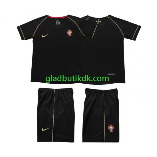 Udebane Trøje Portugal Retro 2006 K/Æ Børn(+Shorts)