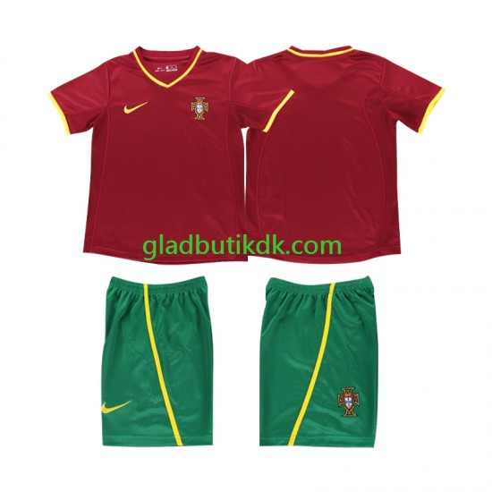 Hjemmebane Trøje Portugal Retro 2002 K/Æ Børn(+Shorts)