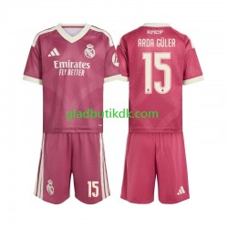3. Valg Trøje Real Madrid Arda Guler 15 2026-2027 K/Æ Børn(+Shorts)