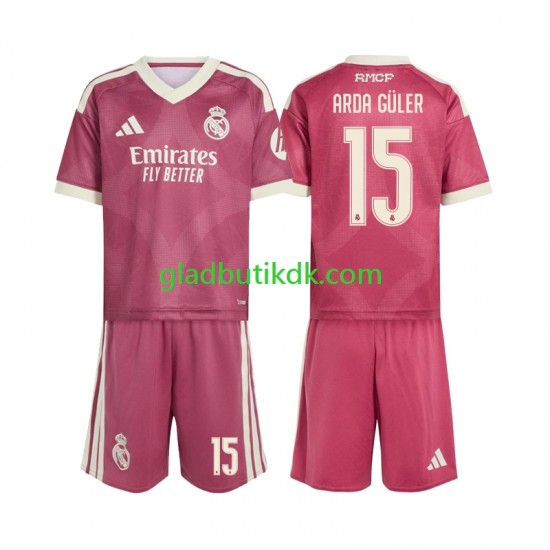 3. Valg Trøje Real Madrid Arda Guler 15 2026-2027 K/Æ Børn(+Shorts)