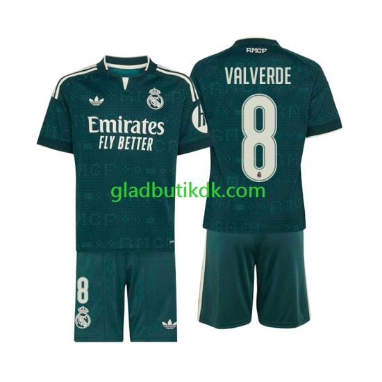 Udebane Trøje Real Madrid Federico Valverde 8 2026-2027 K/Æ Børn(+Shorts)