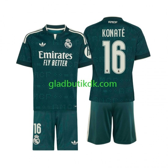 Udebane Trøje Real Madrid Ibrahima Konate 16 2026-2027 K/Æ Børn(+Shorts)