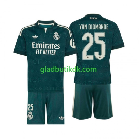 Udebane Trøje Real Madrid Yan Diomande 25 2026-2027 K/Æ Børn(+Shorts)