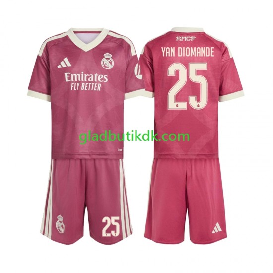 3. Valg Trøje Real Madrid Yan Diomande 25 2026-2027 K/Æ Børn(+Shorts)