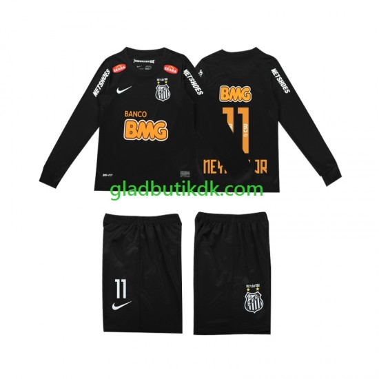Udebane Trøje Santos NEYMAR JR 11 Retro Classic 2012 2013 L/Æ Børn(+Shorts)