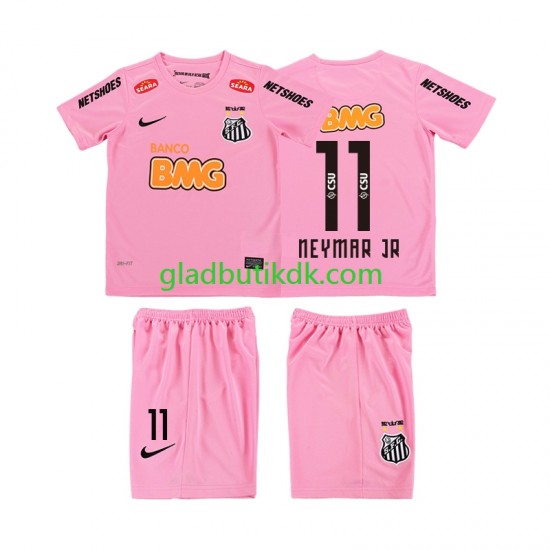 4. Valg Trøje Santos Neymar JR 11 Retro 2012 2013 K/Æ Børn(+Shorts)