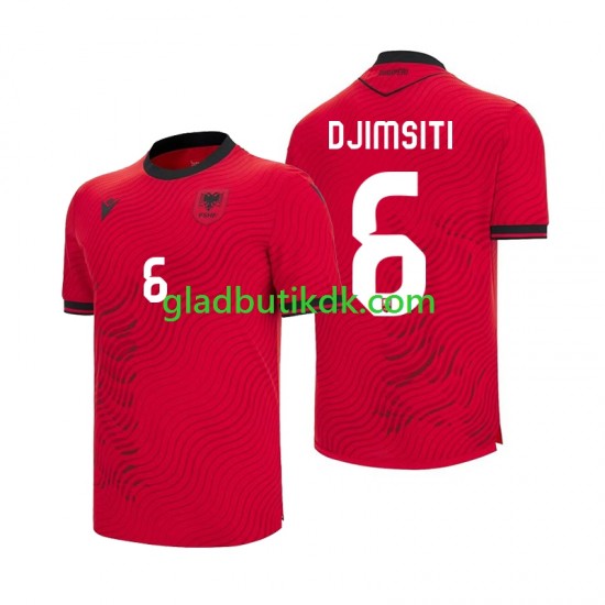 Hjemmebane Trøje Albanien Berat Djimsiti 6 World Cup 2026 K/Æ Mænd