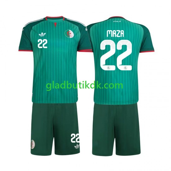 Udebane Trøje Algeriet Ibrahim Maza 22 2026 K/Æ Børn(+Shorts)