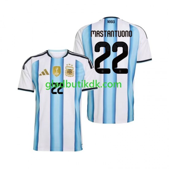 Hjemmebane Trøje Argentina Franco Mastantuono 22 World Cup 2026 K/Æ Mænd