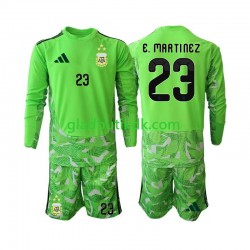 3. Valg Trøje Argentina Målmand Emiliano Martinez 23 World Cup 2026 L/Æ Børn(+Shorts)