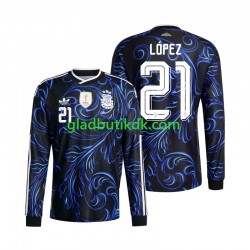 Udebane Trøje Argentina Jose Manuel Lopez 21 World Cup 2026 L/Æ Mænd
