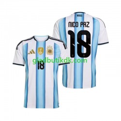 Hjemmebane Trøje Argentina Nico Paz 18 World Cup 2026 K/Æ Mænd