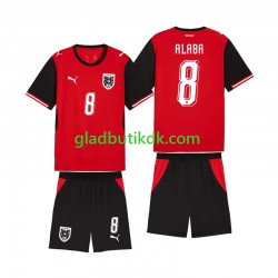 Hjemmebane Trøje Østrig David Alaba 8 World Cup 2026 K/Æ Børn(+Shorts)