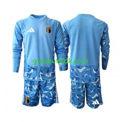 Hjemmebane Trøje Belgien Målmand World Cup 2026 L/Æ Børn(+Shorts)