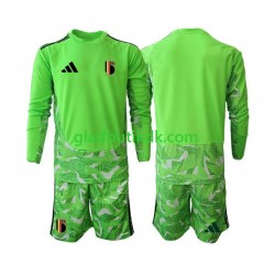 3. Valg Trøje Belgien Målmand World Cup 2026 L/Æ Børn(+Shorts)