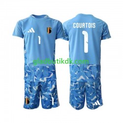 Hjemmebane Trøje Belgien Målmand Thibaut Courtois 1 World Cup 2026 K/Æ Børn(+Shorts)