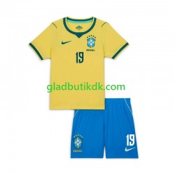 Hjemmebane Trøje Brasilien Endrick 19 World Cup 2026 K/Æ Børn(+Shorts)