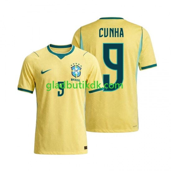 Hjemmebane Trøje Brasilien Matheus Cunha 9 World Cup 2026 K/Æ Mænd