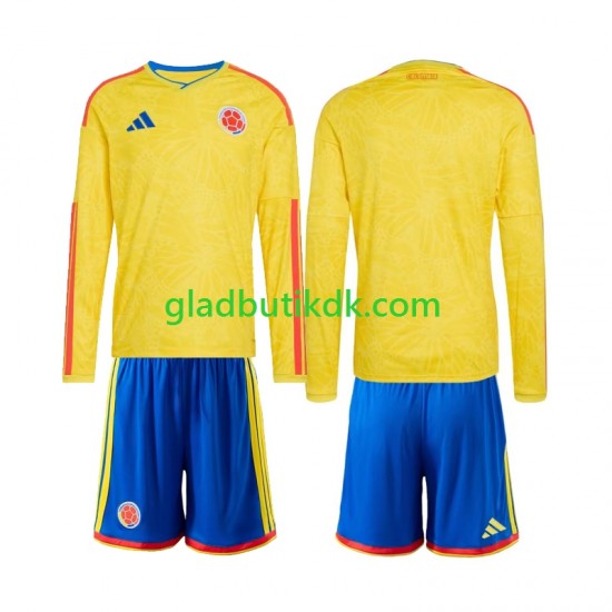 Hjemmebane Trøje Colombia World Cup 2026 L/Æ Børn(+Shorts)