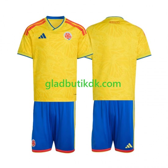 Hjemmebane Trøje Colombia World Cup 2026 K/Æ Børn(+Shorts)