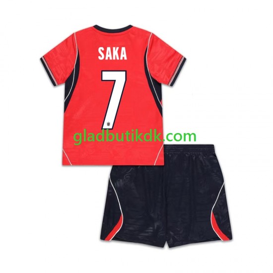 Udebane Trøje England Bukayo Saka 7 World Cup 2026 K/Æ Børn(+Shorts)