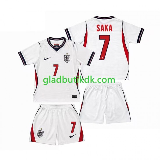 Hjemmebane Trøje England Bukayo Saka 7 World Cup 2026 K/Æ Børn(+Shorts)