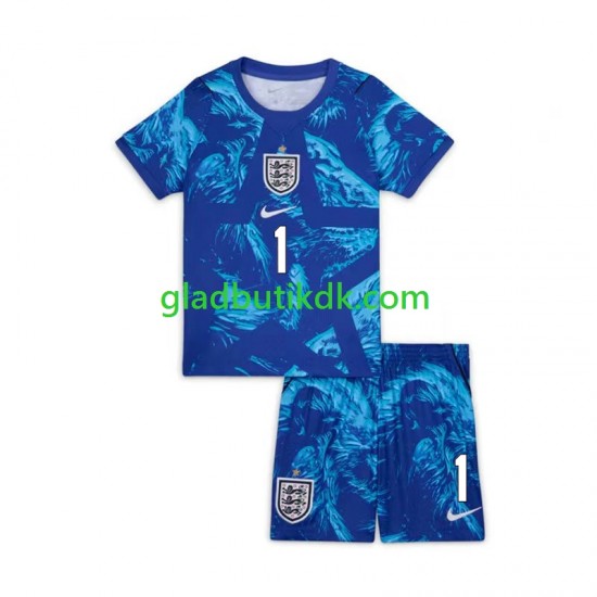 3. Valg Trøje England Målmand Jordan Pickford 1 World Cup 2026 K/Æ Børn(+Shorts)