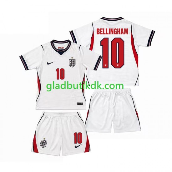 Hjemmebane Trøje England Jude Bellingham 10 World Cup 2026 K/Æ Børn(+Shorts)