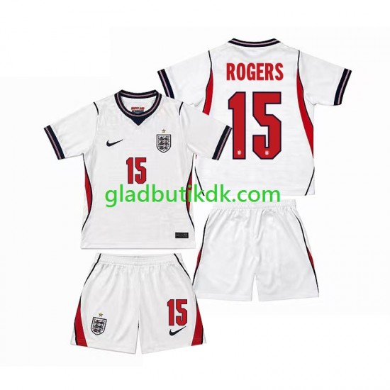 Hjemmebane Trøje England Morgan Rogers 15 World Cup 2026 K/Æ Børn(+Shorts)