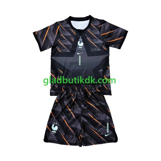 Hjemmebane Trøje Frankrig Målmand Brice Samba 1 World Cup 2026 K/Æ Børn(+Shorts)