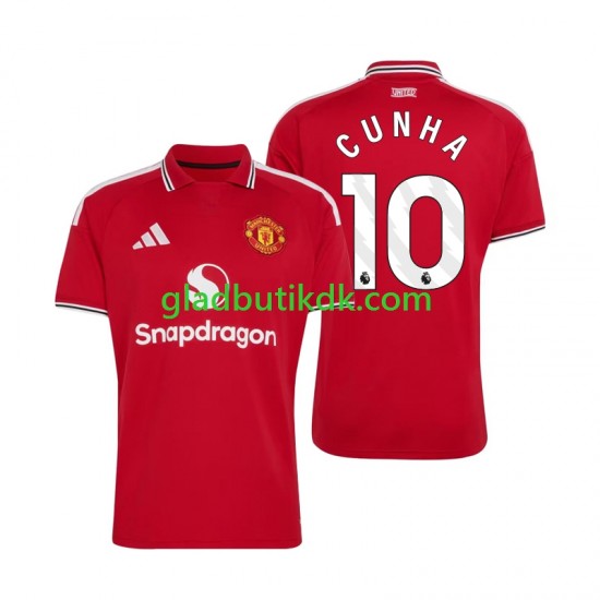 Hjemmebane Trøje Manchester United Matheus Cunha 10 2026-2027 K/Æ Mænd