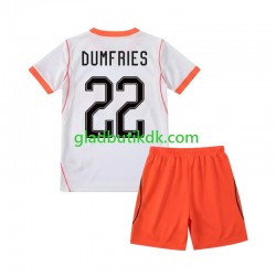 Udebane Trøje Holland Denzel Dumfries 22 World Cup 2026 K/Æ Børn(+Shorts)