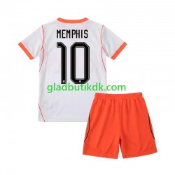 Udebane Trøje Holland Memphis Depay 10 World Cup 2026 K/Æ Børn(+Shorts)