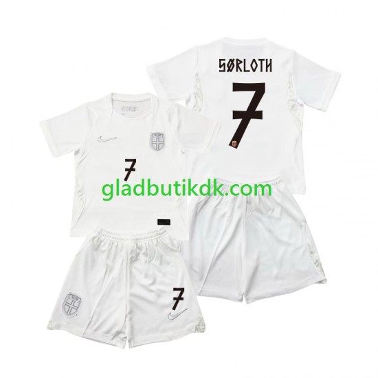 3. Valg Trøje Norge Alexander Sorloth 7 World Cup 2026 K/Æ Børn(+Shorts)