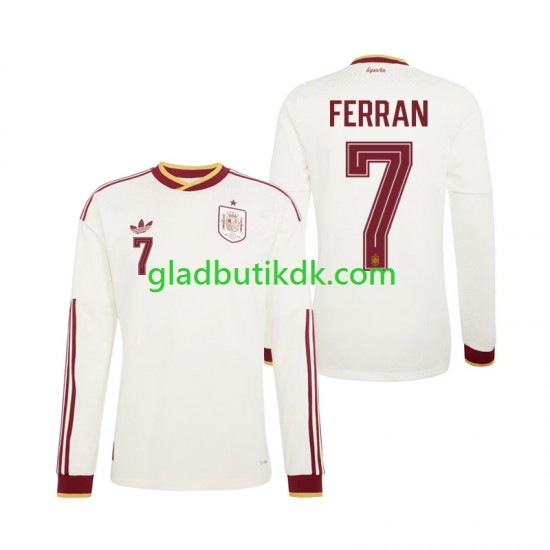 Udebane Trøje Spanien Ferran Torres 7 World Cup 2026 L/Æ Mænd